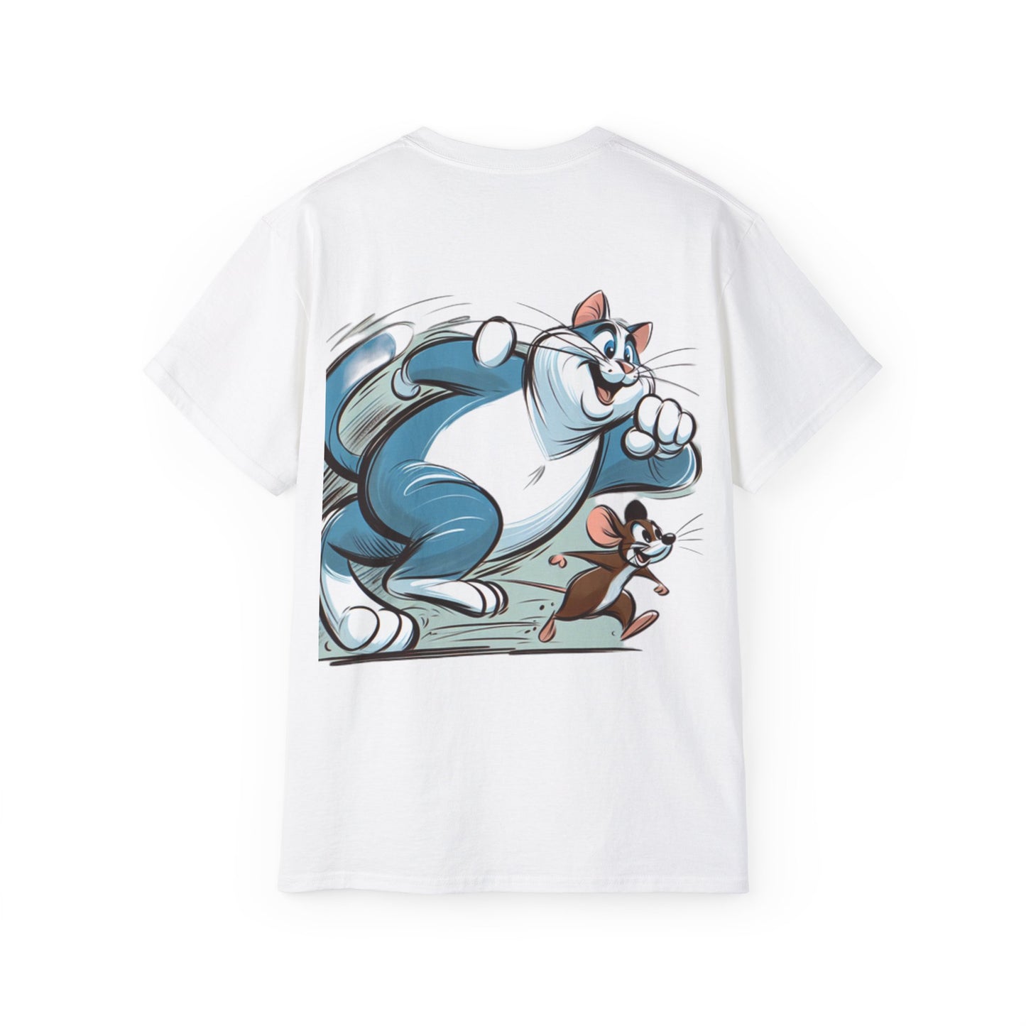 Graphic Tee - Chasing Tom and Jerry Design